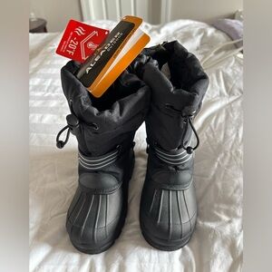 Kids Black Winter Boots